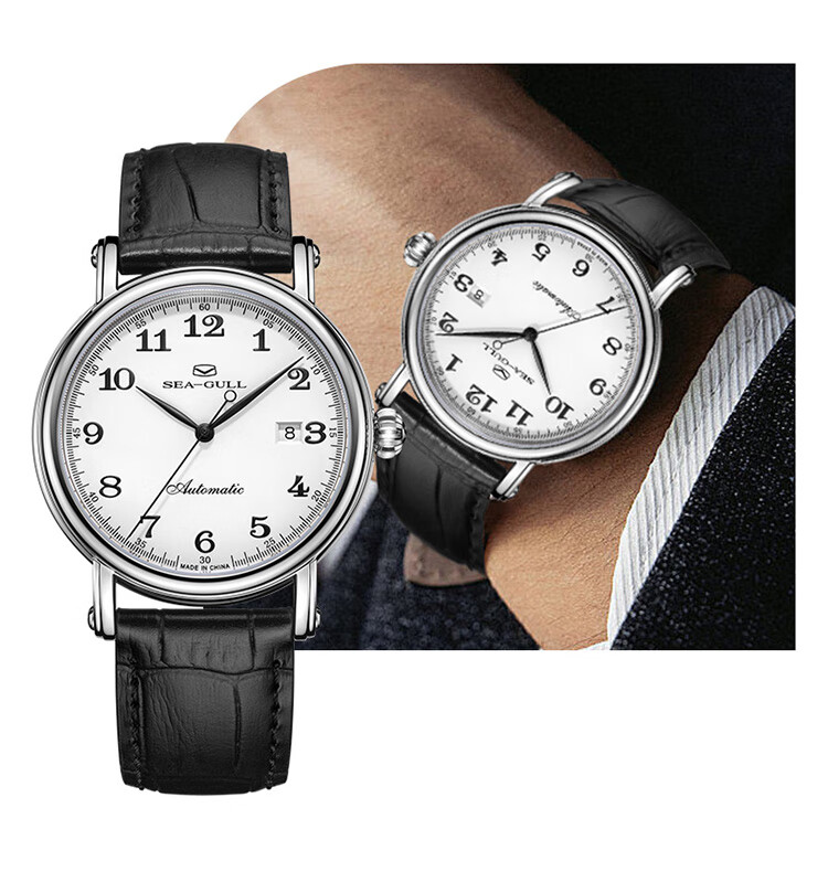 SEAGULL Automatic Mechanical Watch for Men, Simple Calendar Men's Watch, Birthday Gift for Men, National Watch 819.13.1054 3