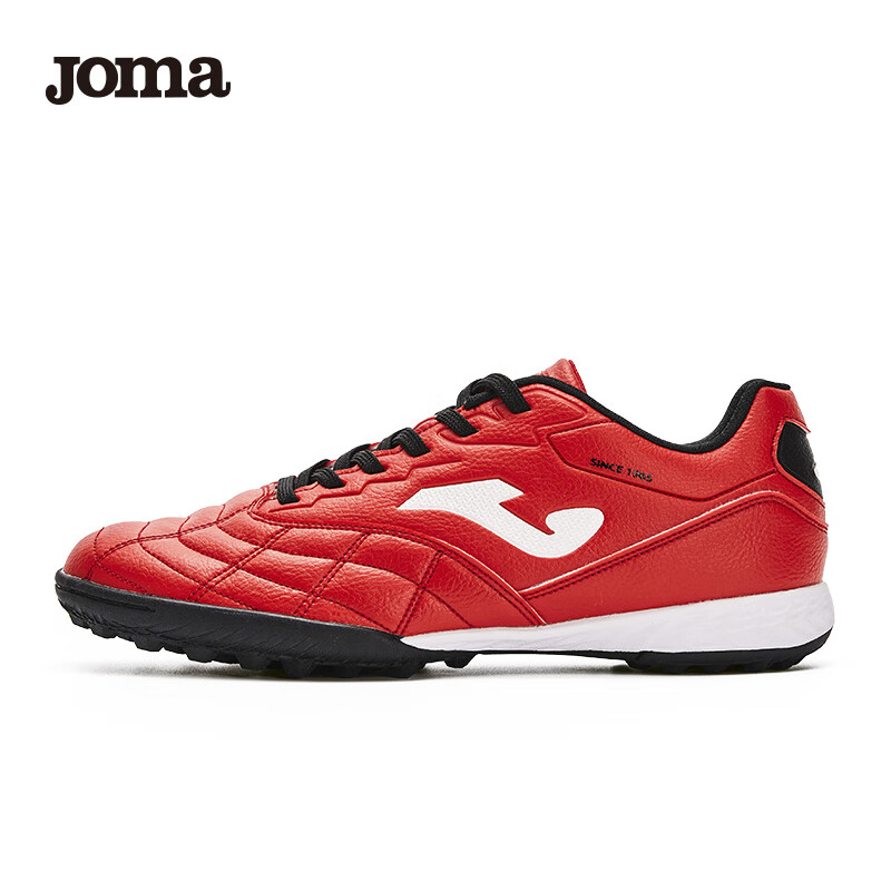 JOMA Soccer Shoes for Children, TF Turf Cleats for Boys And Girls, Youth And Elementary School Students, Non-Slip And Wear-Resistant Football Training Shoes, Red, Size 34