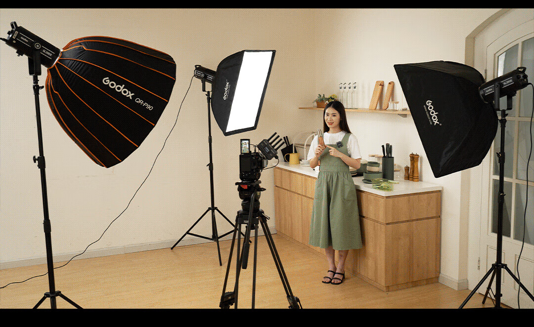 Godox SL200IIIBi III LED Bi-Color Adjustable High Power Fill Light Single Head for Live Streaming Food Portrait Video Photography【Official Standard】 4