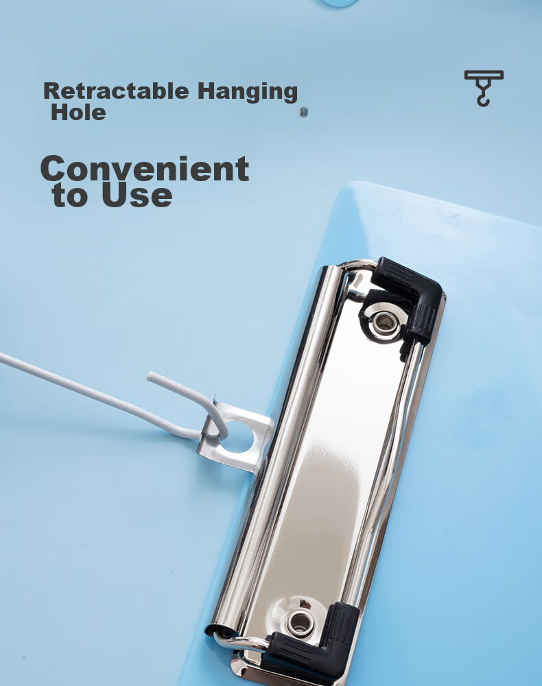 M&G Stationery, A4 Blue Portable Vertical Writing Clipboard, Memo Pad File Folder Clipboard, Single Pack ADM95106 4