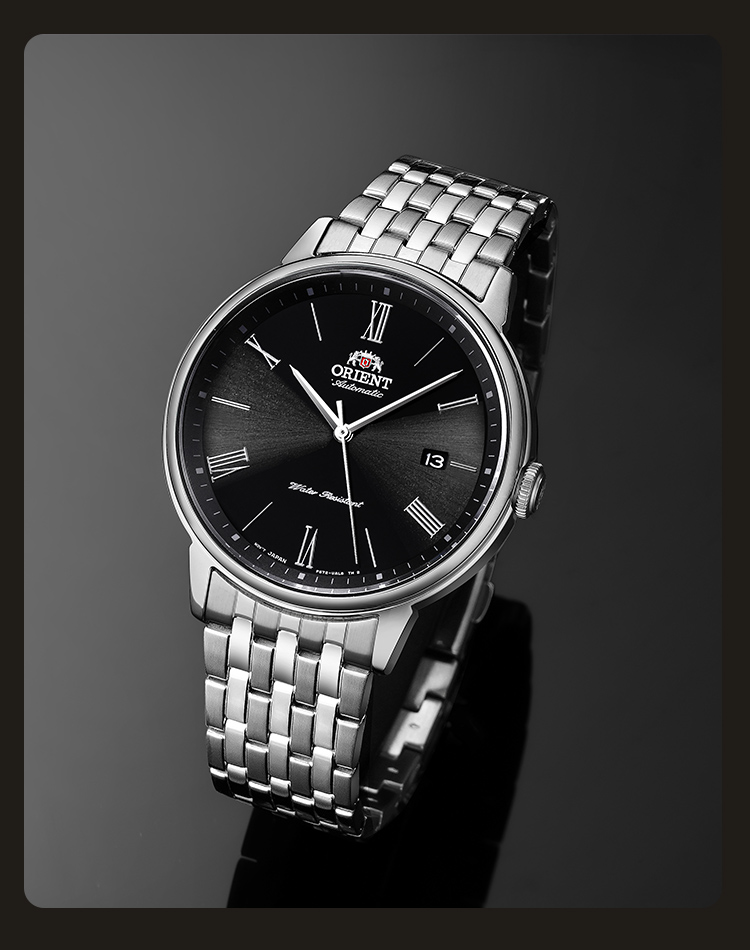 ORIENT Men's Automatic Mechanical Watch with Dual Lions, Fashionable Business Style with Transparent Case Back, Japanese/Korean Design, Birthday Gift AC0J02 3