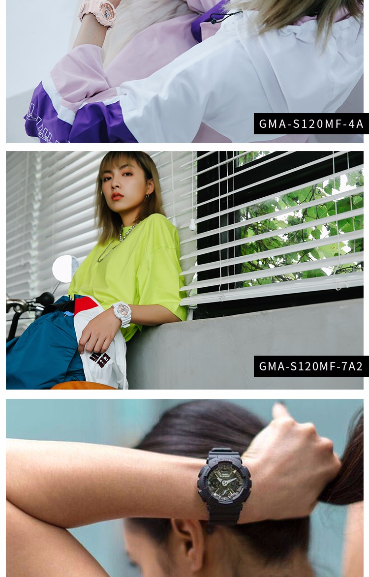 Casio Women's G-SHOCK Sports Digital Watch, Smart Japanese/Korean Watch for Students, Gift for Girlfriend, GMA-S120MF 6
