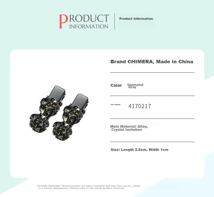 CHIMERA Light Luxury Rhinestone Bow Hair Clip, Internet Celebrity Bangs Clip, Side Hairpin, Hair Clip for Women, Mid-Autumn Festival Gift 22