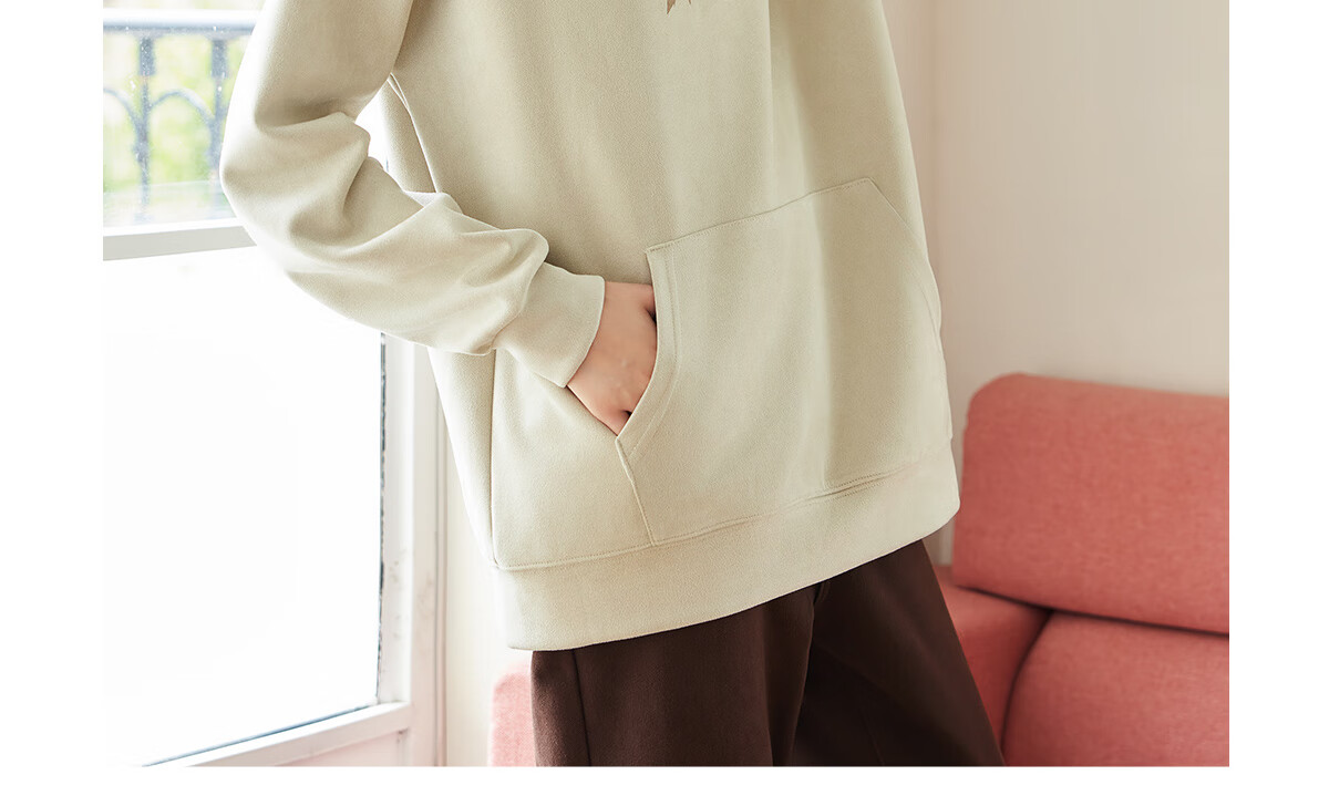 Halo Queen Women's Sweatshirt, Suede Fleece, Spring And Autumn Round Neck, Letter Print Pullover, Loose Fit Versatile Sweatshirt, New Product H143W1022 4