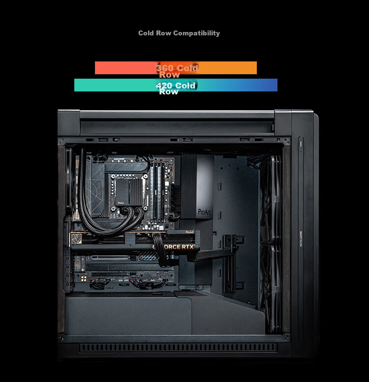 ASUS Chuangmeng 60 PA602 Walnut Art Edition Case, Powerful Cooling, Infrared Dust Detection, Tool-Free Disassembly And Assembly, Power Button Lock, PWM One-Button Setting 15