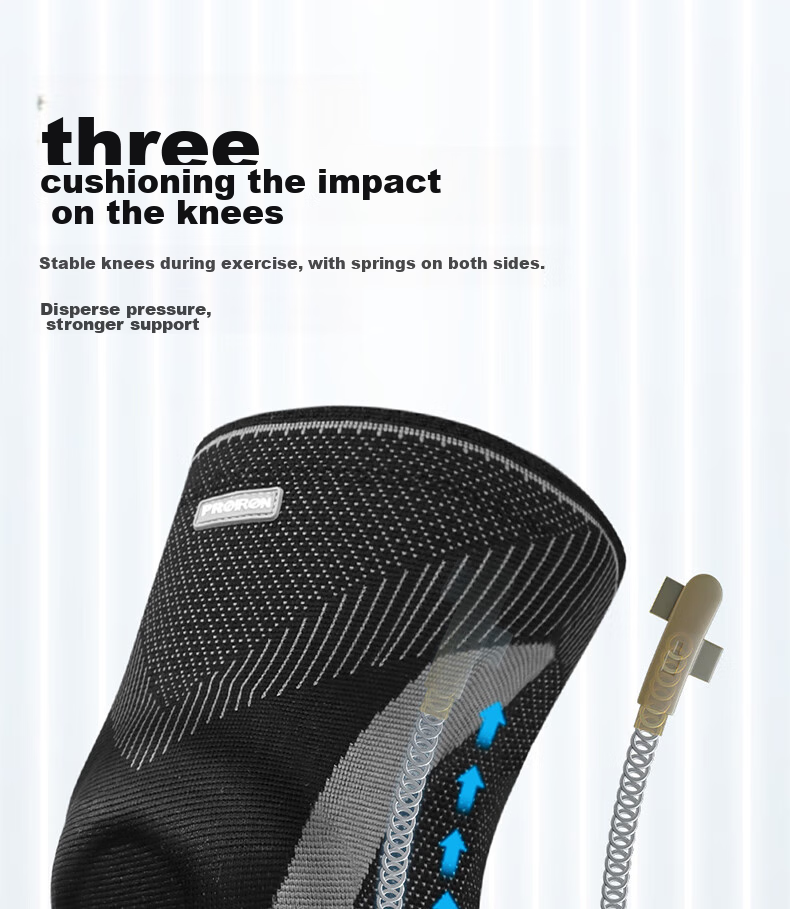 PROIRON Puli'ai Knee Brace for Sports, Men And Women, Running Protection, Meniscus Support, Badminton And Basketball Knee Guard, One Pair Size L 11
