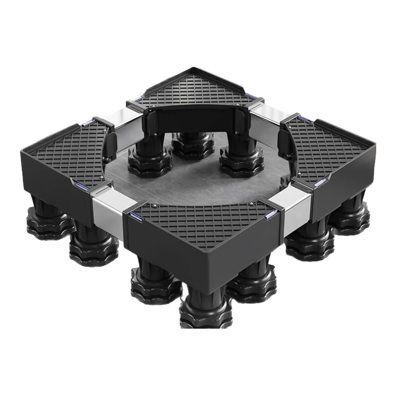 Beishi Washing Machine Base, Universal Base for Impeller And Drum Washers, Height-Increasing Foot Pad Stand, Refrigerator And Washing Machine Riser, Suitable for 10-12KG Washers, 12 Large Feet