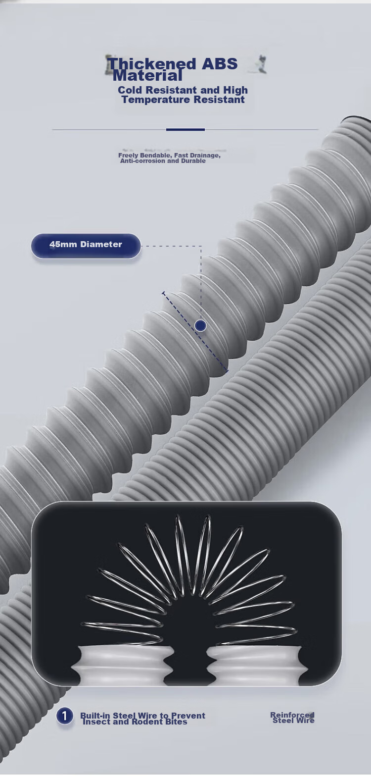 DU PONT Sink Drain Pipe Set, Bathroom Washbasin Drain, Washbasin Drainage System, Sink Drain Pipe D-PJ021 11