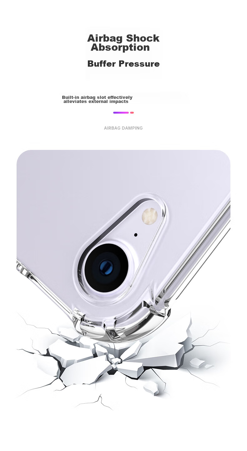 BIAZE Compatible with 2026 M4 Chip Apple IPad Air 11-Inch Case, Protective Cover for Apple Tablet Air 8/7/6, 11-Inch TPU Air Cushion Shockproof Soft Case 5