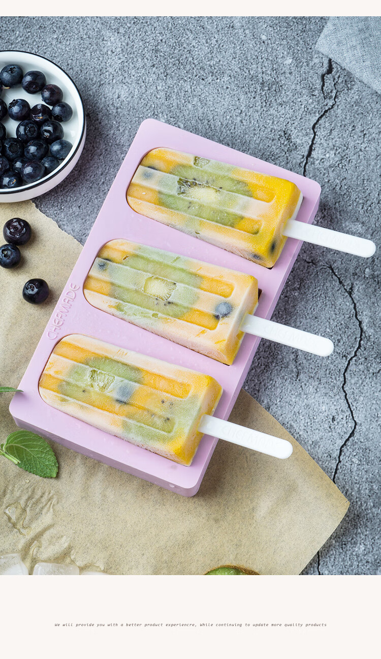 Xuechu Ice Cream Mold, Silicone, Home Use, with Lid, Homemade Ice Cream And Popsicle Mold, Food Grade, Children's Ice Cream, WK9442 4