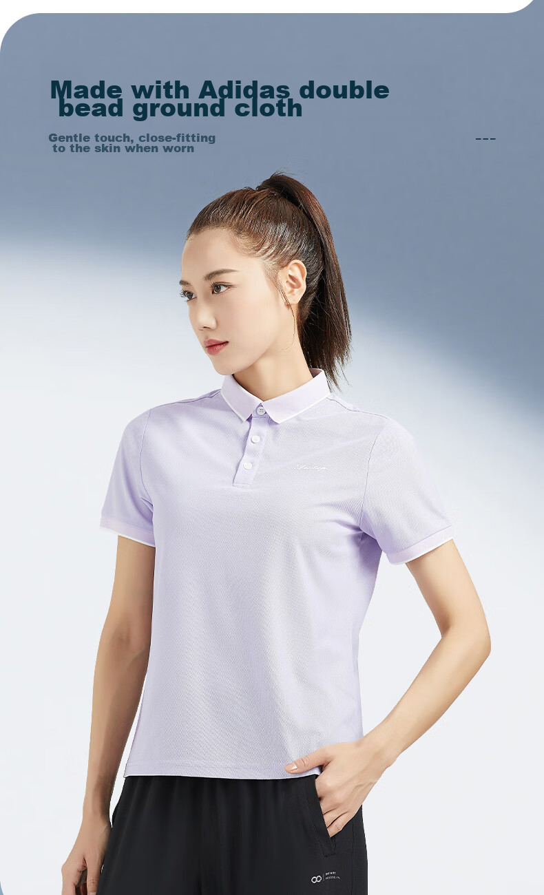 TECTOP Quick-Dry Shirt, Women's Outdoor Solid Color Stand-Collar Short-Sleeve Sports Polo Shirt, Moisture-Wicking Casual T-Shirt DJB623006, Women's Light Pink 2XL 3