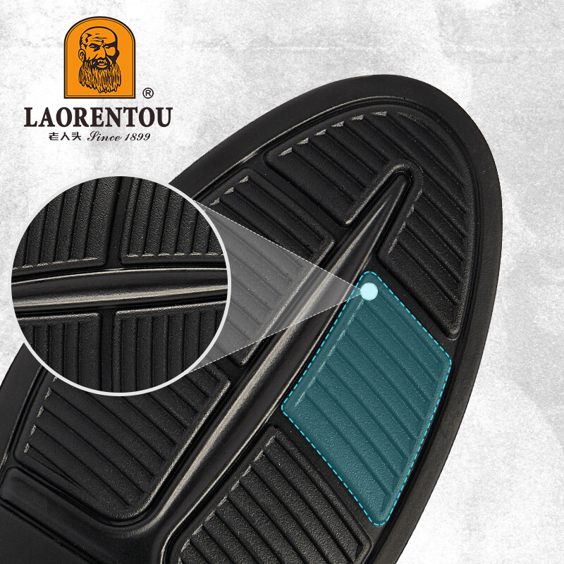 LAORENTOU Men's Business Formal Leather Slip-On Driving Shoes First Layer Cowhide Black Size 38 A90135