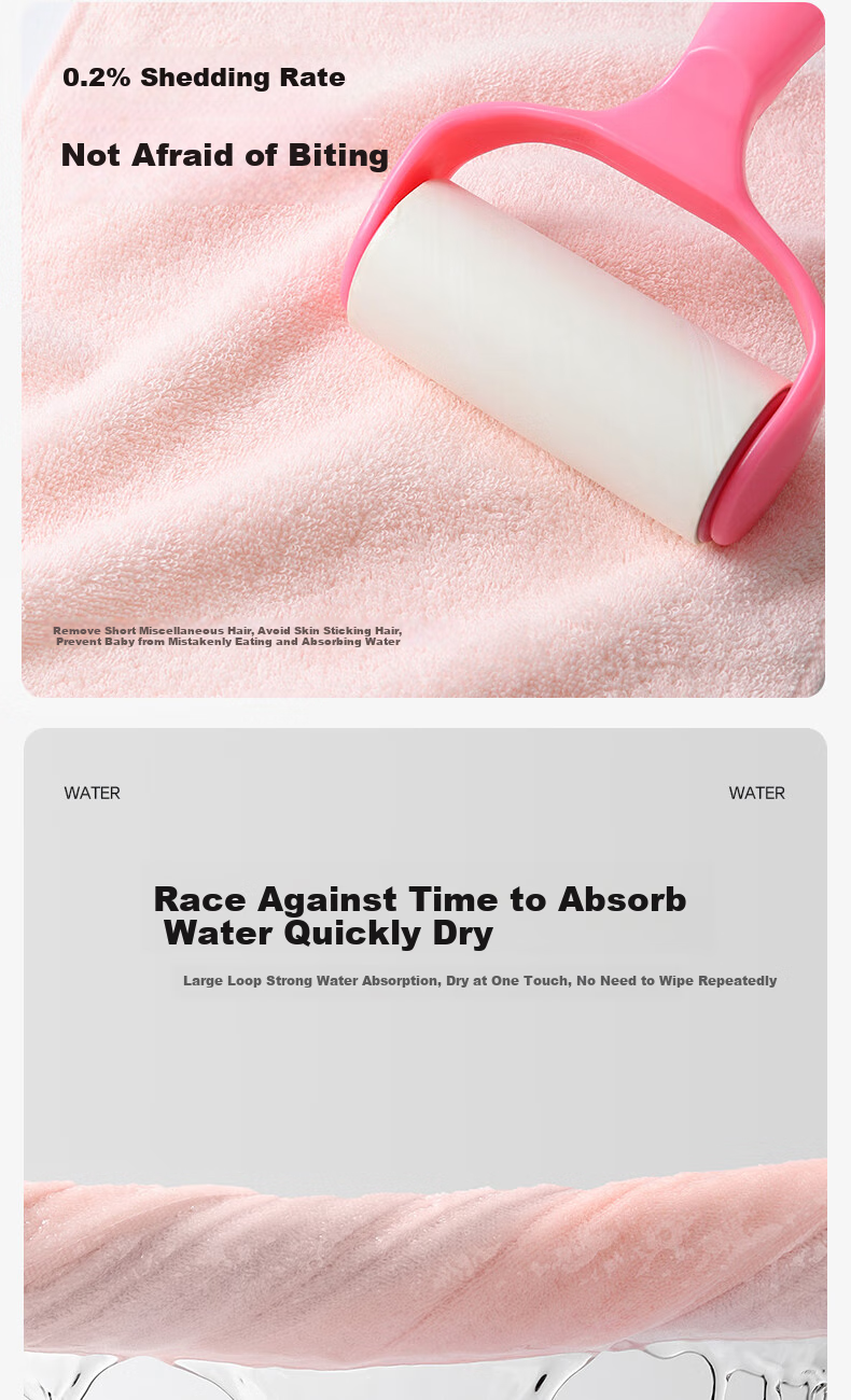 Grace Children's Towel, Class A Pure Cotton Face Towel for Home Use, Soft And Skin-Friendly, Baby Face Towel for Sports 5