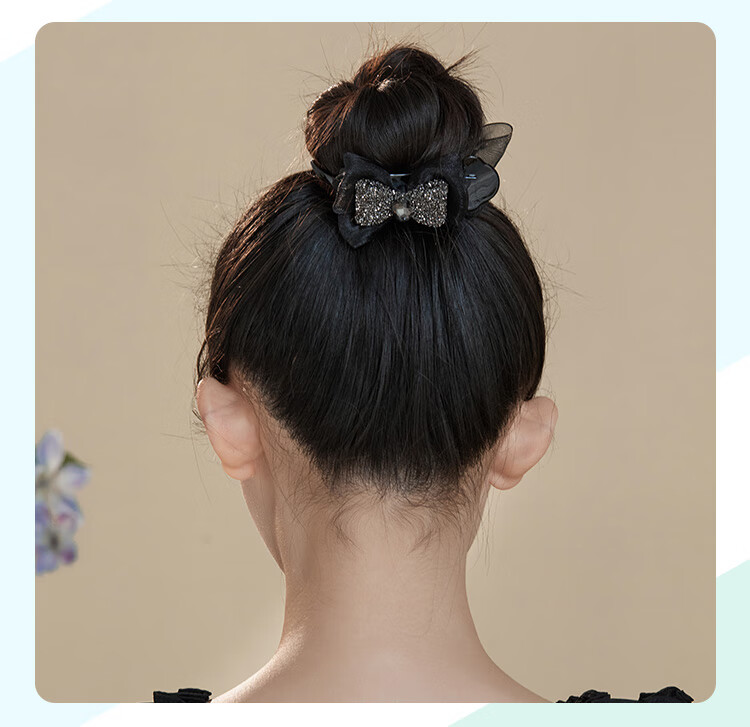 CHIMERA Large Internet-Famous Shark Clip Hair Accessory, Bow Claw Clip, Back of Head Hairpin, Hair Barrette for Women, Mid-Autumn Festival Gift 12