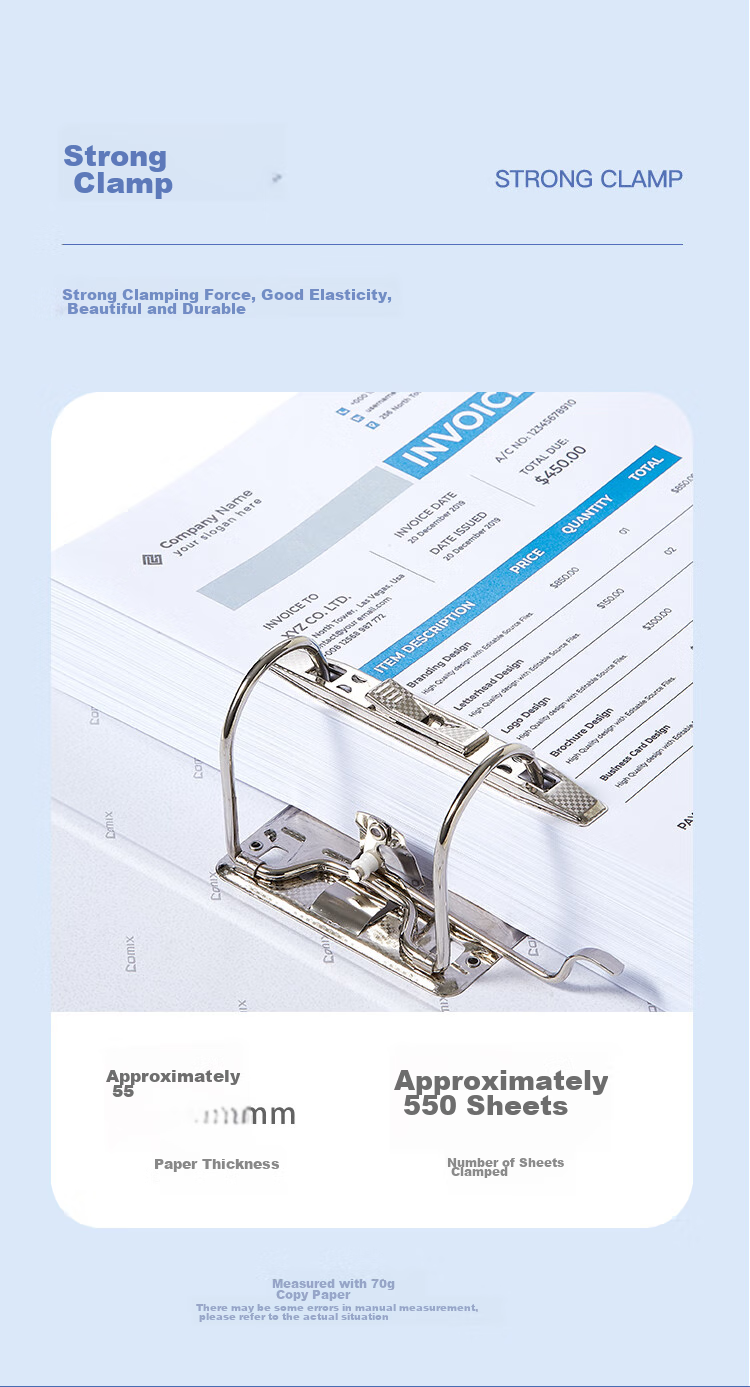 COMIX F/C 3-Inch European-Style Lever Arch File/folder, Blue, A108N 4