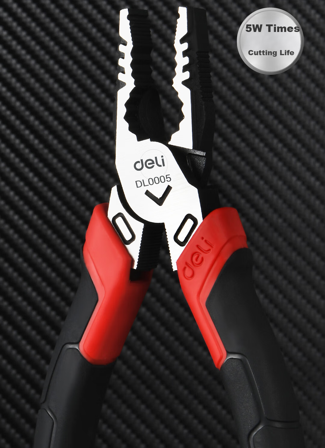 Deli Labor-Saving Wire Pliers, Alloy Steel Tiger Pliers, Multifunctional Flat-Nose Pliers, Wire Cutters 4