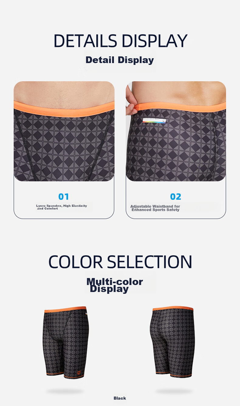 Arena Swim Shorts for Men, 50th Anniversary Special Edition, Knee-Length, Professional Quick-Dry, Chlorine-Resistant, Fashionable Swimming Trunks, Breathable And Anti-Embarrassment 5
