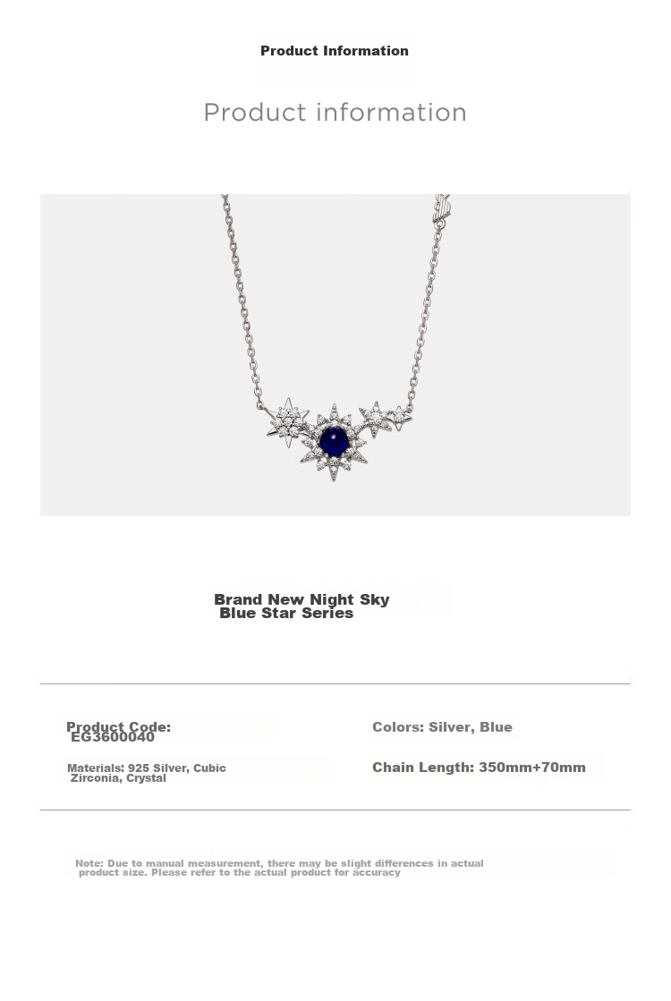 EMPORIO ARMANI Women's Necklace, Starry Silver Necklace, Birthday Gift for Girlfriend, EG3600040 5