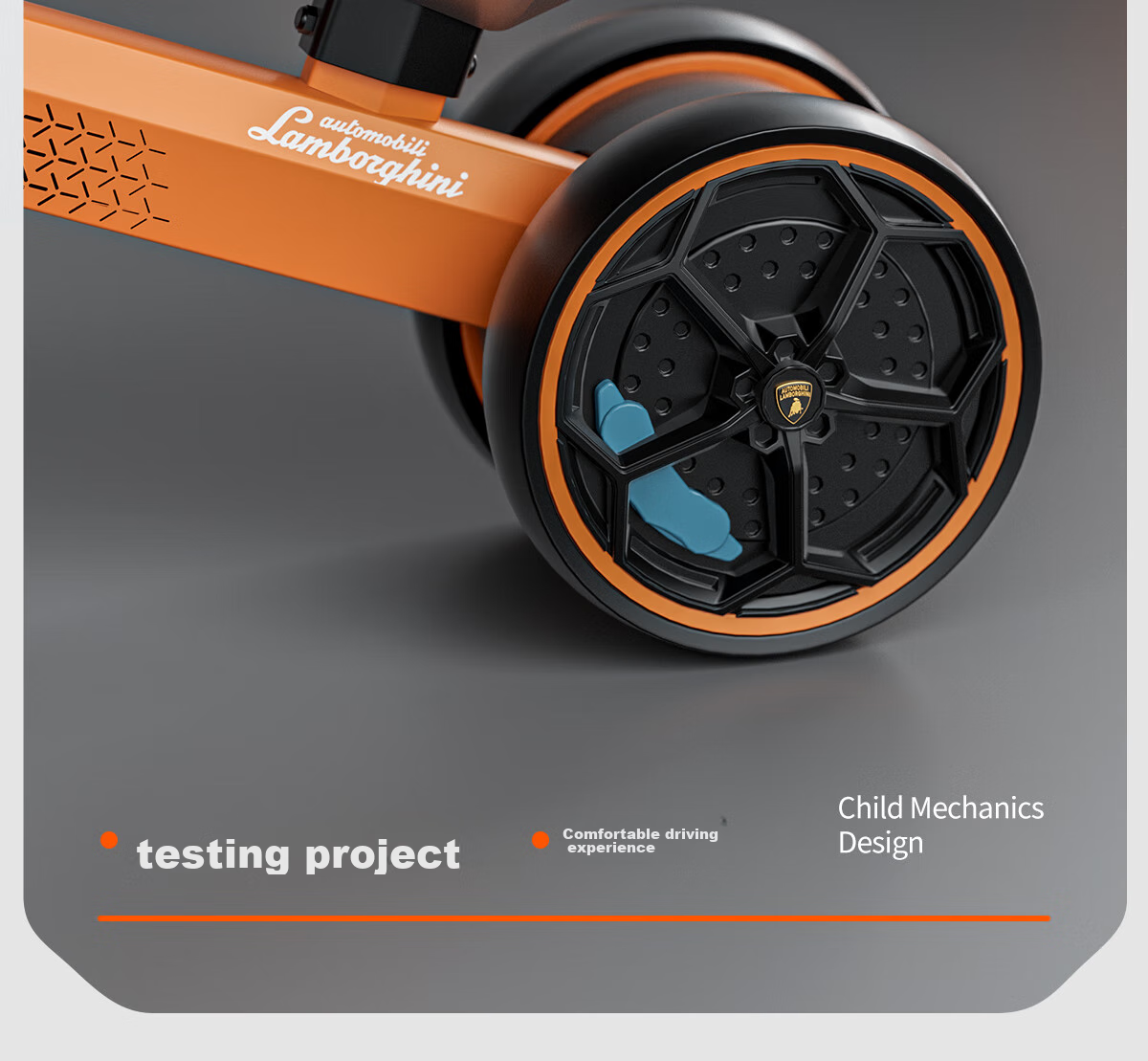 AUTOMOBILI LAMBORGHINI Children's Balance Bike for Ages 1-3, Anti-Rollover, Baby Mid-Autumn Festival National Day Birthday First Birthday Gift Gliding Walker 11