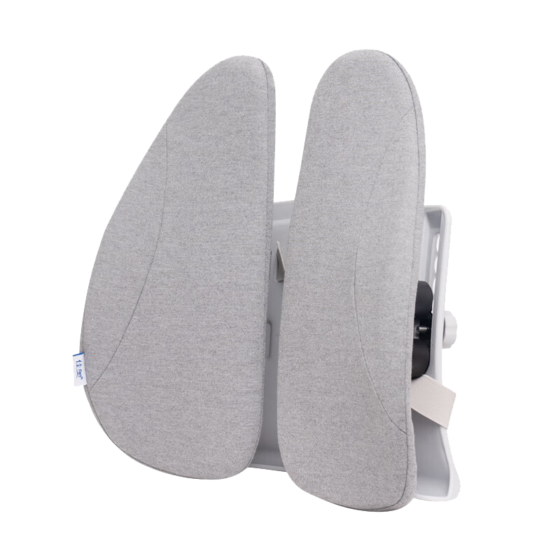 JAGO Ergonomic Lumbar Support Cushion for Office Chair, Adjustable Back Support Pillow for Long Sitting, Work Seat Cushion, Gray