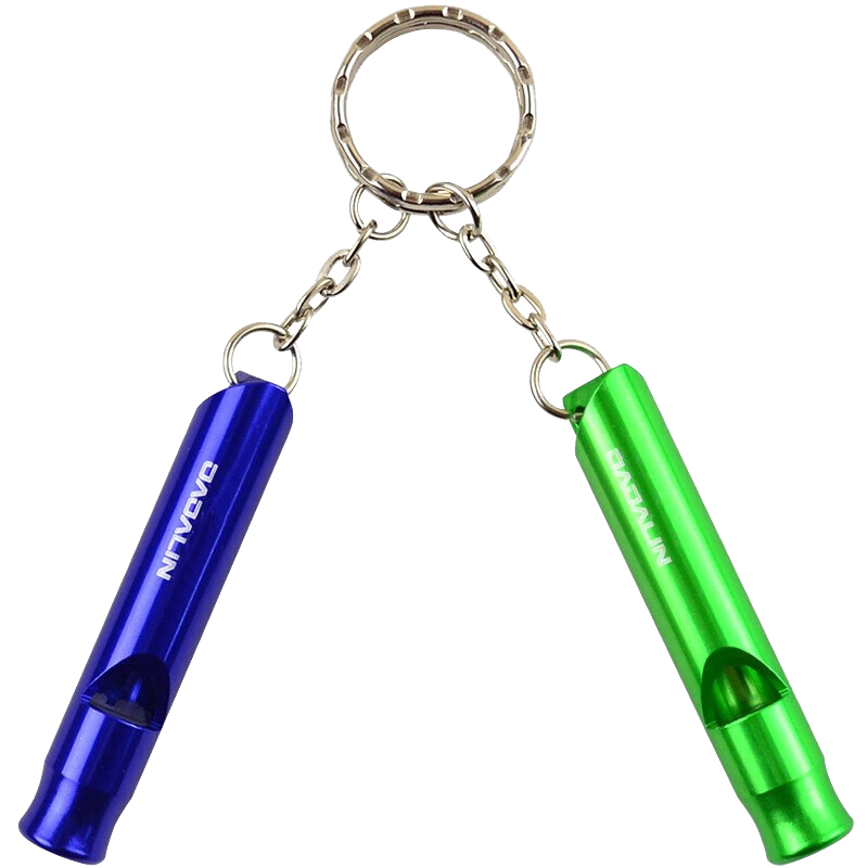 JAJALIN Outdoor Aluminum Alloy Survival Whistle, Referee Whistle, Random Color