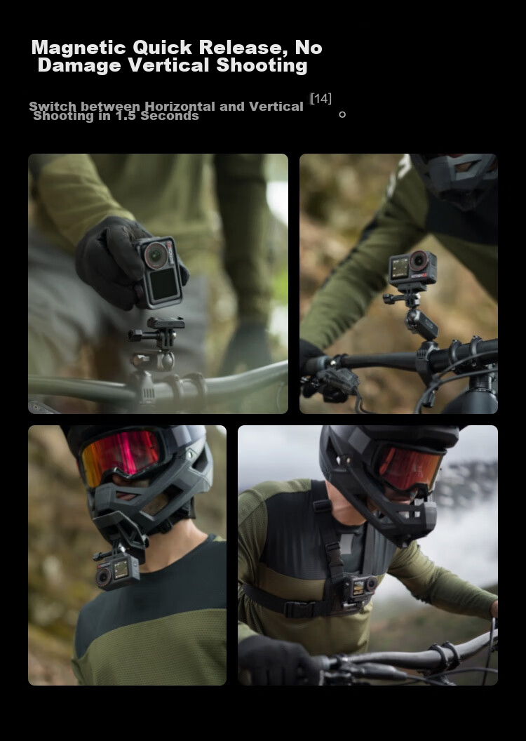 DJI Osmo Action 5 Pro, Ultra-Flagship Image Quality Action Camera, Outdoor Motorcycle Riding Diving Vlog Camera, Portable Travel Photography Camera 14