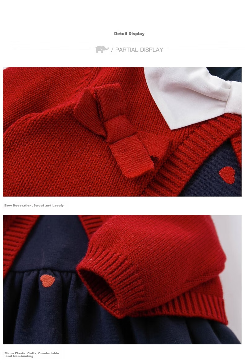 DAVE & BELLA [Same As in Mall] Girls' Dress Children's Dress Spring And Autumn Princess Dress for Girls Baby Clothes 6