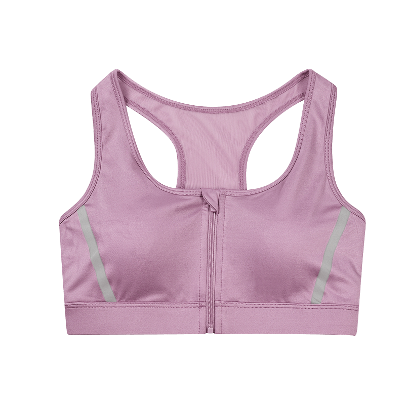 CAMEL Sports Bra for Women, Running Yoga Fitness Outer Wear Vest Bra J0S1QL9905, Sand Purple, L