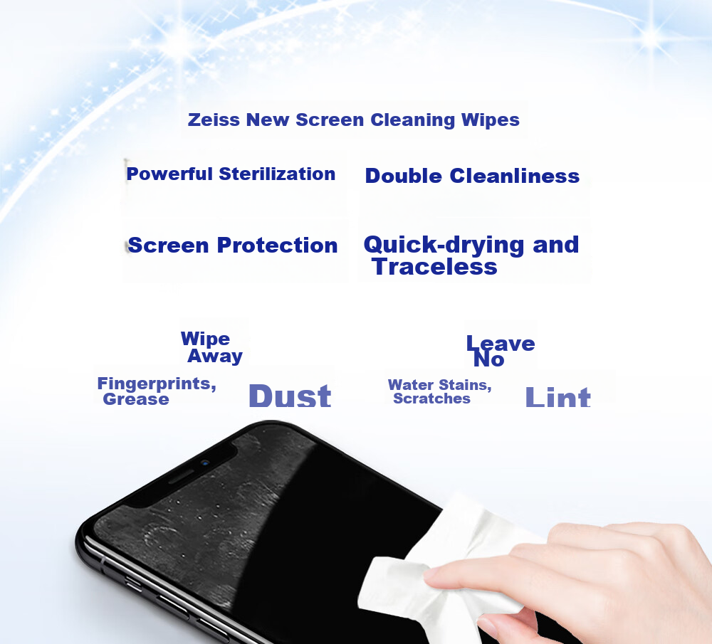 ZEISS Piano Keyboard Computer Laptop Mac Apple IPad Screen Cleaning Wipes, 120 Sheets 6
