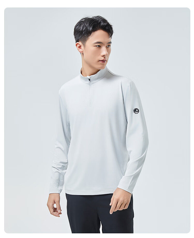 SCALER Outdoor Long-Sleeve T-Shirt for Men, Spring And Summer New Arrival, Ice Rainbow Silk Moisture-Wicking Quick-Dry Simple Running Sports Top for Wome 26