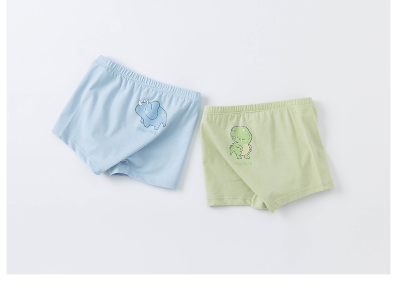 DAVE & BELLA [Two-Pack] Boys' Elastic Boxer Briefs 2024 Children's Boxer Shorts Baby Underwear 26