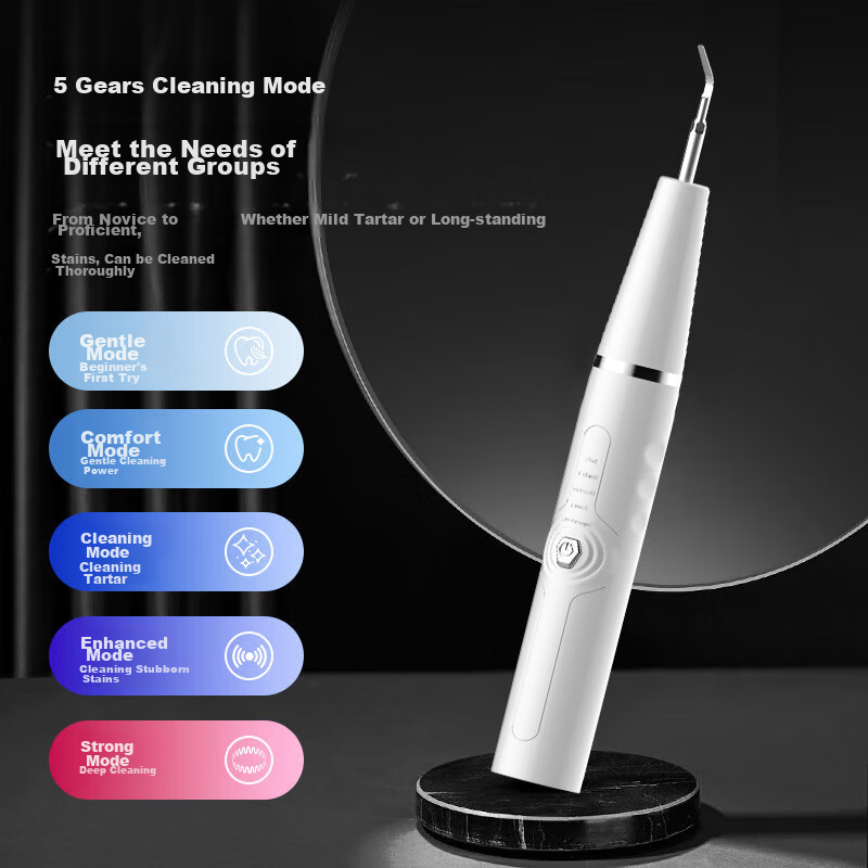 Meebordi Ultrasonic Dental Scaler, Tooth Cleaner, Tartar Remover, Portable Medical-Grade Adult Whitening Device for Tobacco And Tea Stains, Graduation Gift for Teachers