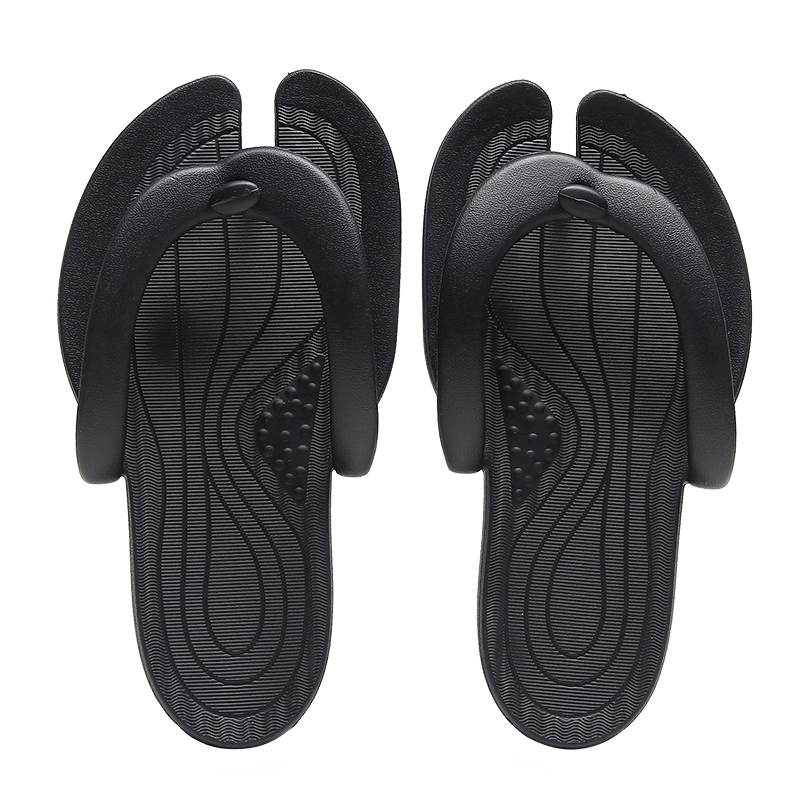 GUOLUOFEI Foldable Travel Slippers, Portable Summer Swimming Business Trip Women's Flip-Flops, Grass Green, S(36-38)