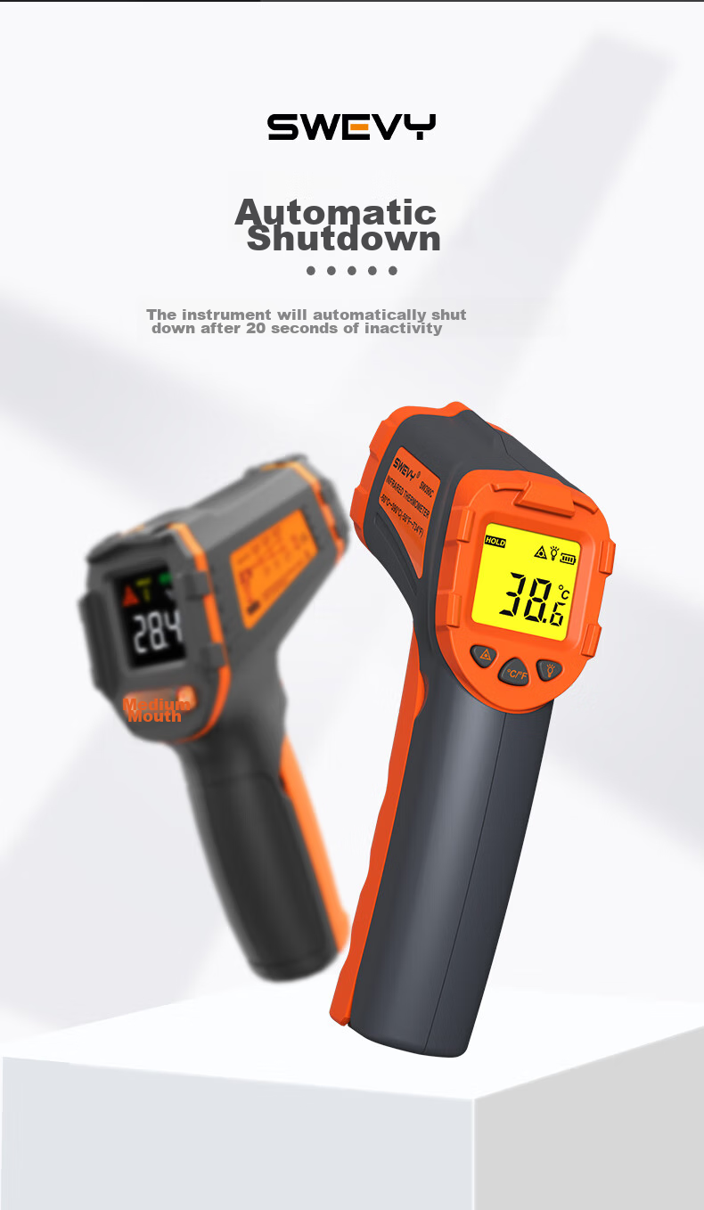 Suwei Infrared Thermometer, Temperature Gun, Oil Temperature Gun, Kitchen-Specific Thermometer SW390S 14