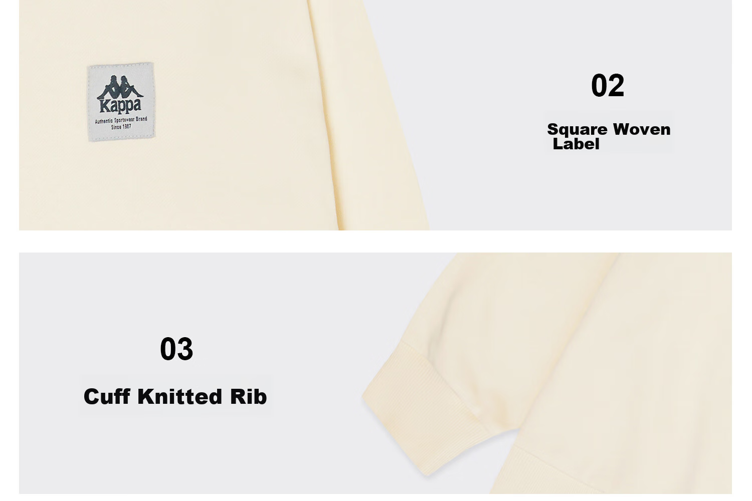 Kappa Knitted Pullover Sweater for Women, 2025 New Round Neck Top, Sports Long-Sleeve Sweatshirt for Men, K0EW2WT93P 31