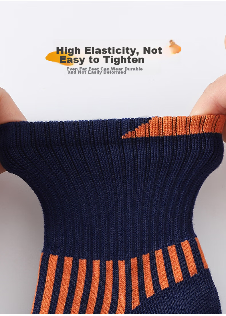 LangSha Children's Socks for Boys, All-Season Cotton Socks, Baby Mid-Calf Socks, Comfortable Breathable Socks for Older Children And Students, Sports Socks, 5 Pairs Per Pack 5