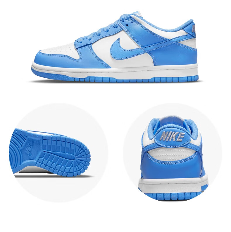 NIKE DUNK LOW(GS), Children's Sports Shoes, Women's Shoes, Spring And Summer, Black And White Panda, CW1590-100, Size 38.5 15