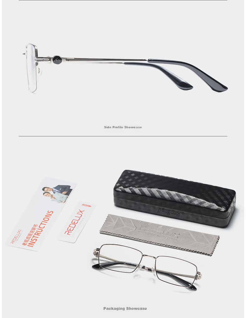 Xiyanghong Reading Glasses for Men And Women, High-Definition Fashionable Anti-Blue Light Ultra-Light Comfortable Presbyopic Glasses BX5204 150 Degrees 8