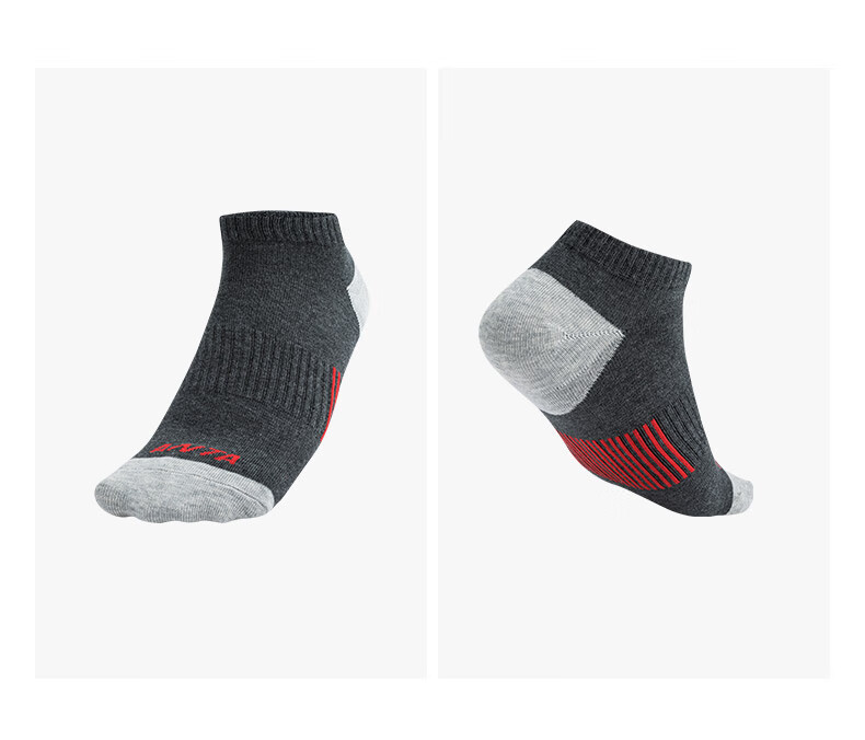 Anta Socks [4 Pairs] Sports Short Socks Comfortable Antibacterial Sweat-Absorbing Breathable Running Basketball Socks Unisex 13