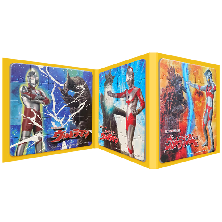 Dayanxiaowa Ultraman Children's Magnetic Puzzle, Ages 1-3 Magnetic Assembly Toy, Birthday Gift for Boys And Girls, Three-Tier