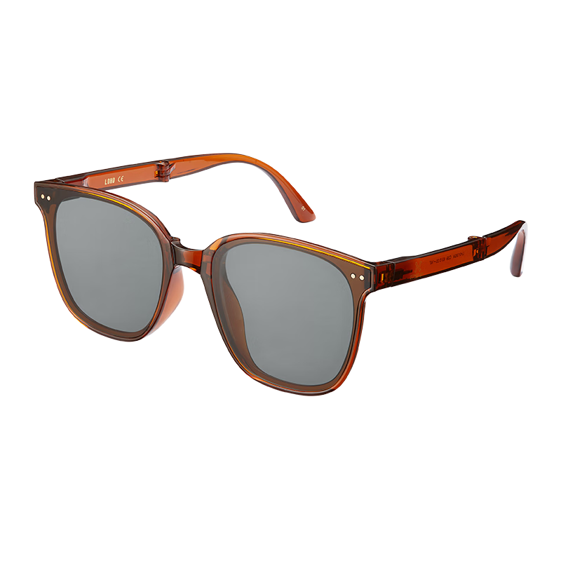 LOHO Folding Sunglasses for Men, Polarized Sunglasses, Ultra-Light, for Driving And Cycling, Protective Eyewear, Square Frame Glasses, UV Protection, Anti-Glare, Gift