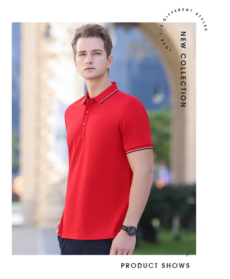 Jeanswest Men's Short Sleeve Polo Shirt 2026 Summer Mint Cooling Casual T-Shirt Base Layer Dark Gray 2XL 17