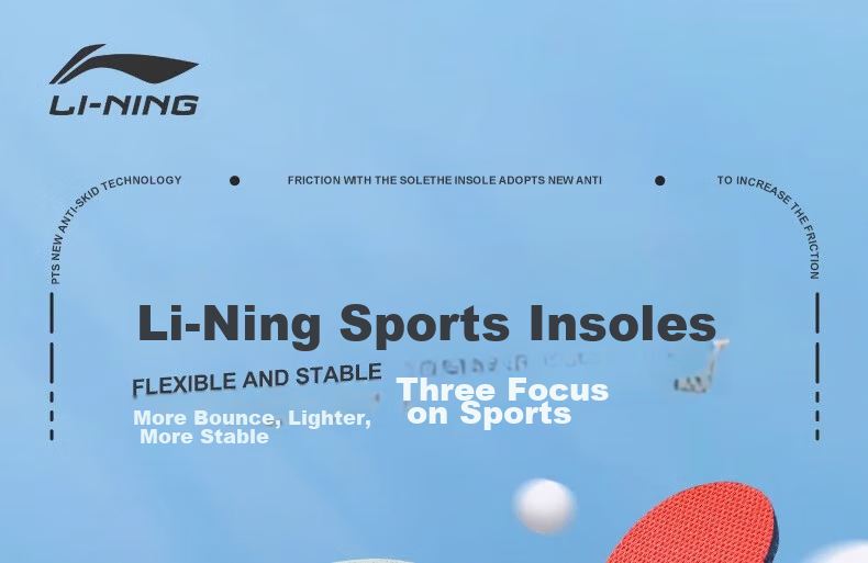Li-Ning Sports Insoles for Men, Soft And Bouncy, Comfortable for Long-Standing, Height-Increasing, Sweat-Absorbing, Odor-Resistant, Breathable, Non-Stuffy, Shock-Absorbing for Military Training And Running 1