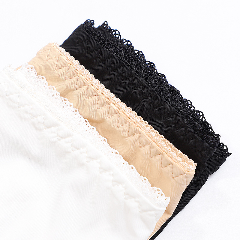 Langsha Women's Anti-Exposure Safety Shorts, Seamless High-Waist Three-Quarter Length Ladies' Underpants, One Each in Skin Color And White, Size 160/M