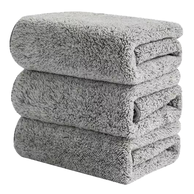 MEIJIARIJI Bamboo Fiber Cleaning Cloth, Gray, 30*30cm*3 Pieces, Dishwashing Cloth, Non-Stick Oil Absorbent Towel, Kitchen Supplies, Lint-Free