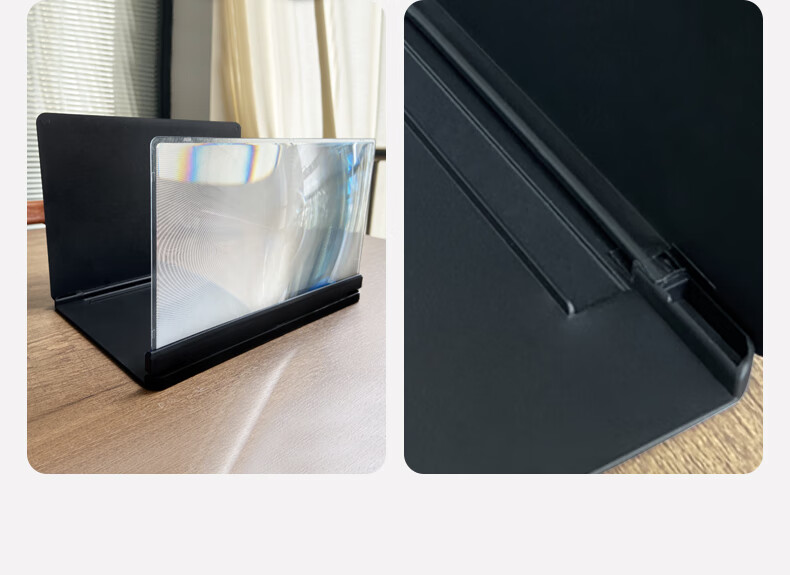 Masentek Smartphone Screen Magnifier, High-Definition Eye-Protection Projector, Ultra-Clear Large-Screen Projection Device for Watching TV Shows, Specialized Display Mirror with Foldable Stand, 12 Inches 20