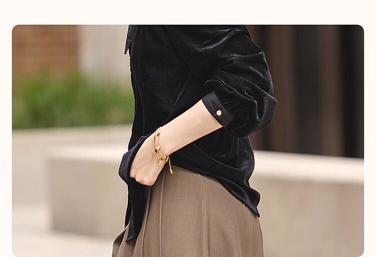 Dme [Japanese-Style Fragrance] Spring And Autumn Elegant High-Quality Lapel Shirt, Single-Breasted Long-Sleeve Lady's Blouse, Women's Top 3