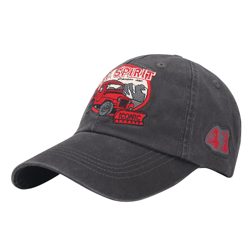 JEEP Men's Trendy Korean Style Baseball Cap Four-Season Fashion Embroidered Duckbill Casual Sports Hat A0059