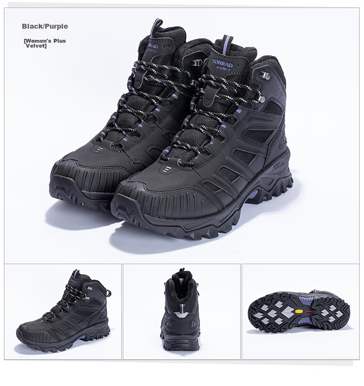 TOREAD Hiking Boots, Autumn And Winter Couple's Warm Wear-Resistant Cold-Proof Trail Shoes, Outdoor High-Top Trekking Shoes, TFBBCM92933 16