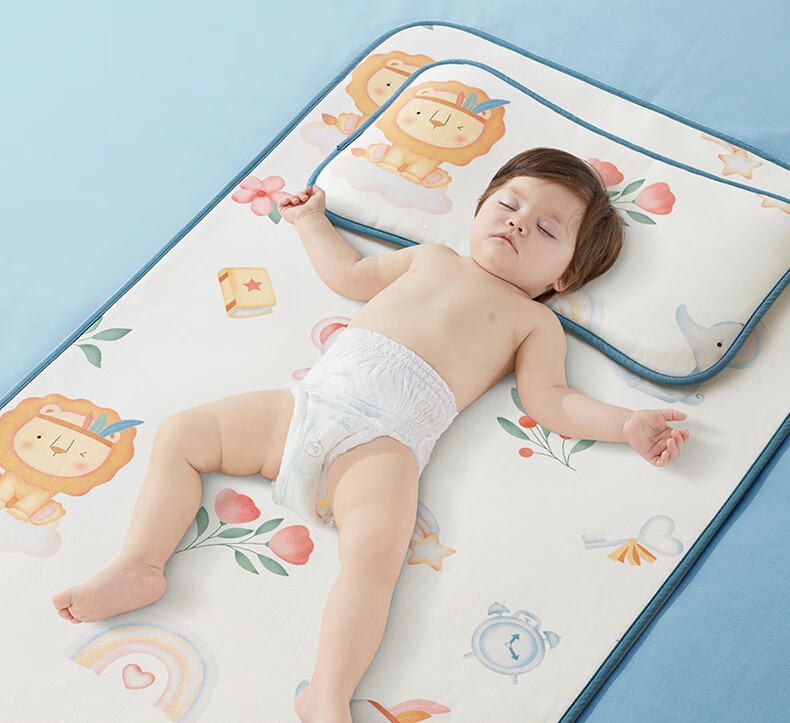 Betis Baby Breathable Ice Silk Cooling Mat Toddler Kindergarten Nap Bed Mat Forest Adventure 100*56cm 11